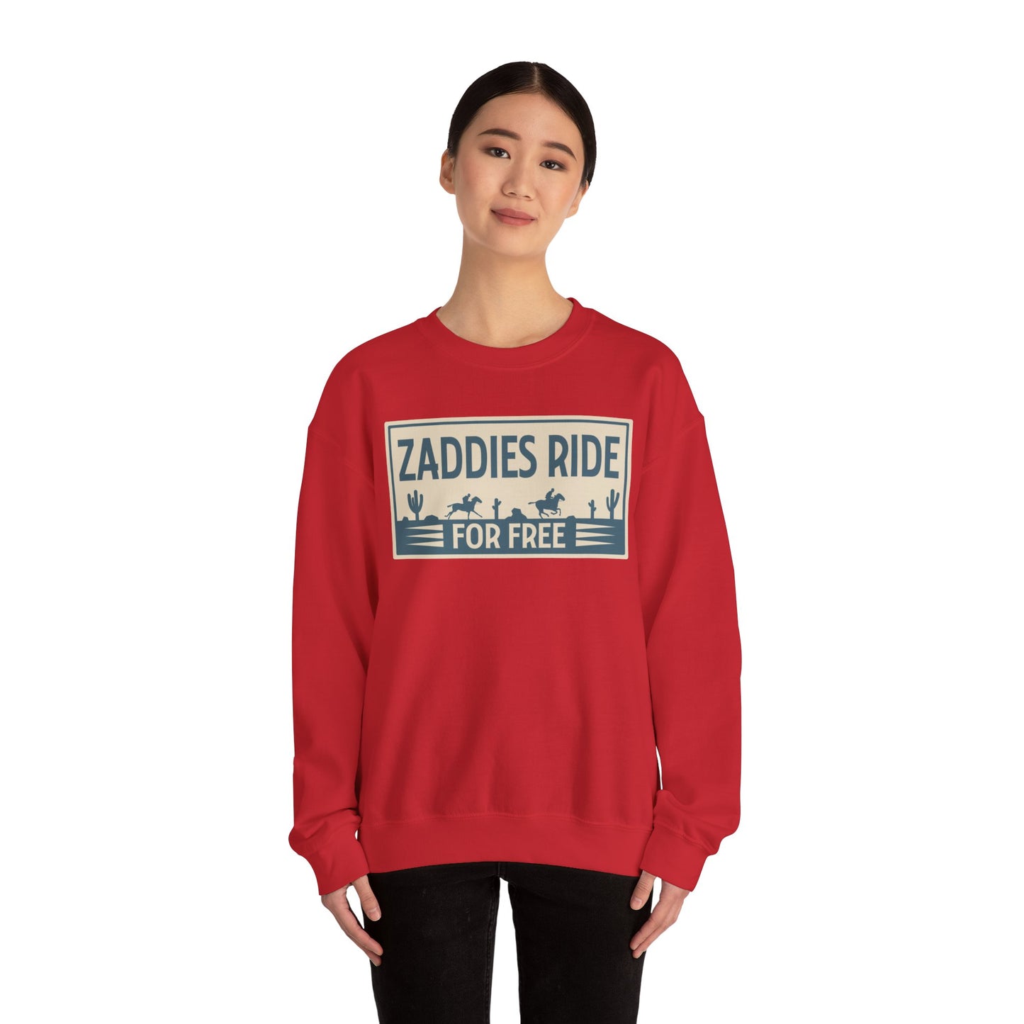 Zaddies Ride For Free - Unisex Heavy Blend™ Crewneck Sweatshirt
