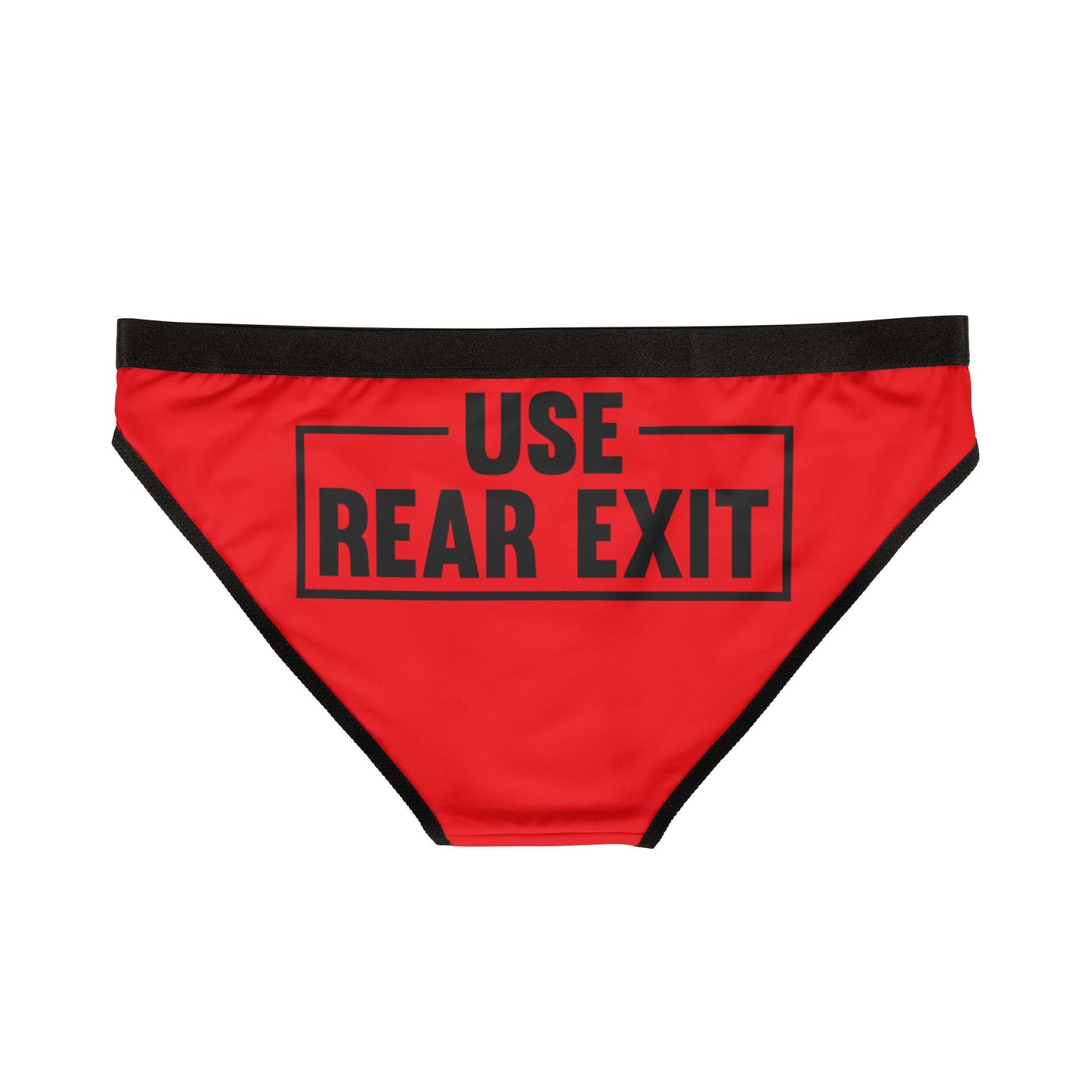 Use Rear Exit - Red - Women's Underwear (AOP)