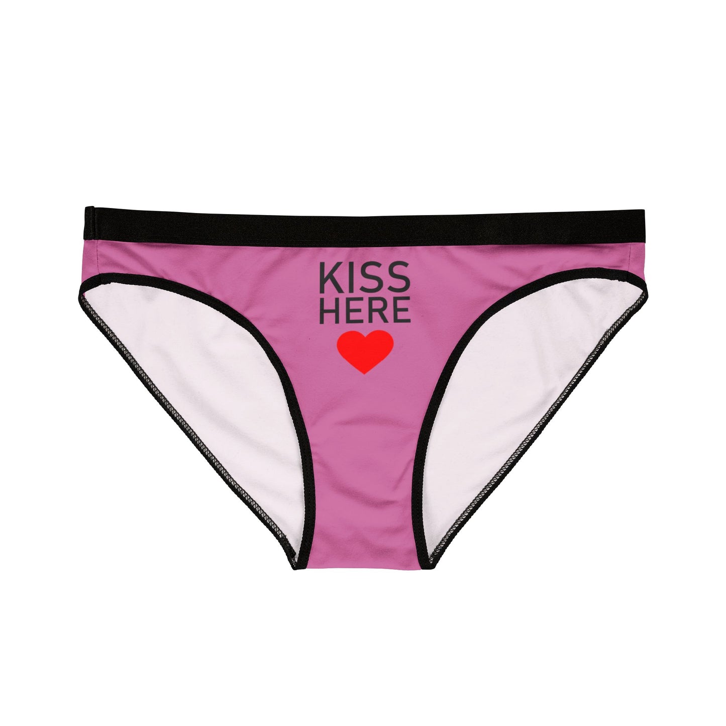 Kiss Here - Light Pink - Women's Underwear (AOP)