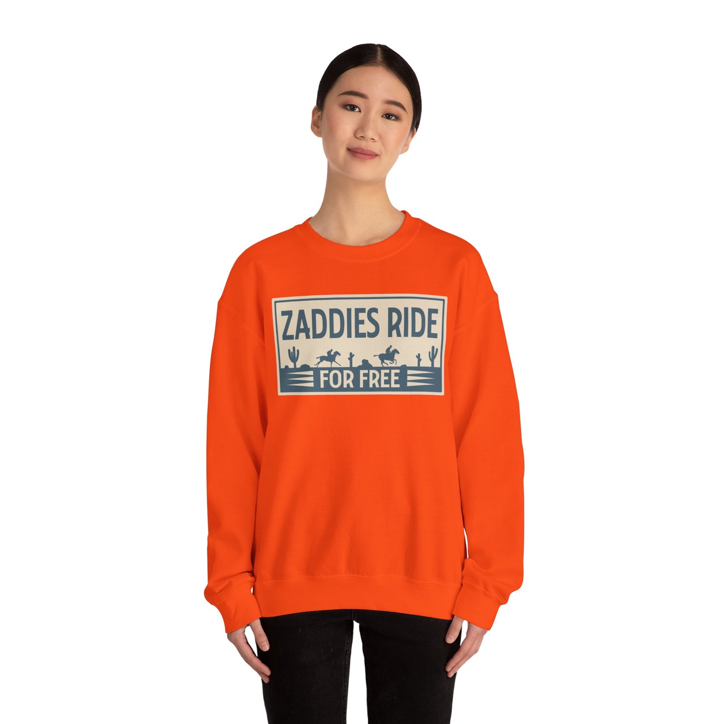 Zaddies Ride For Free - Unisex Heavy Blend™ Crewneck Sweatshirt