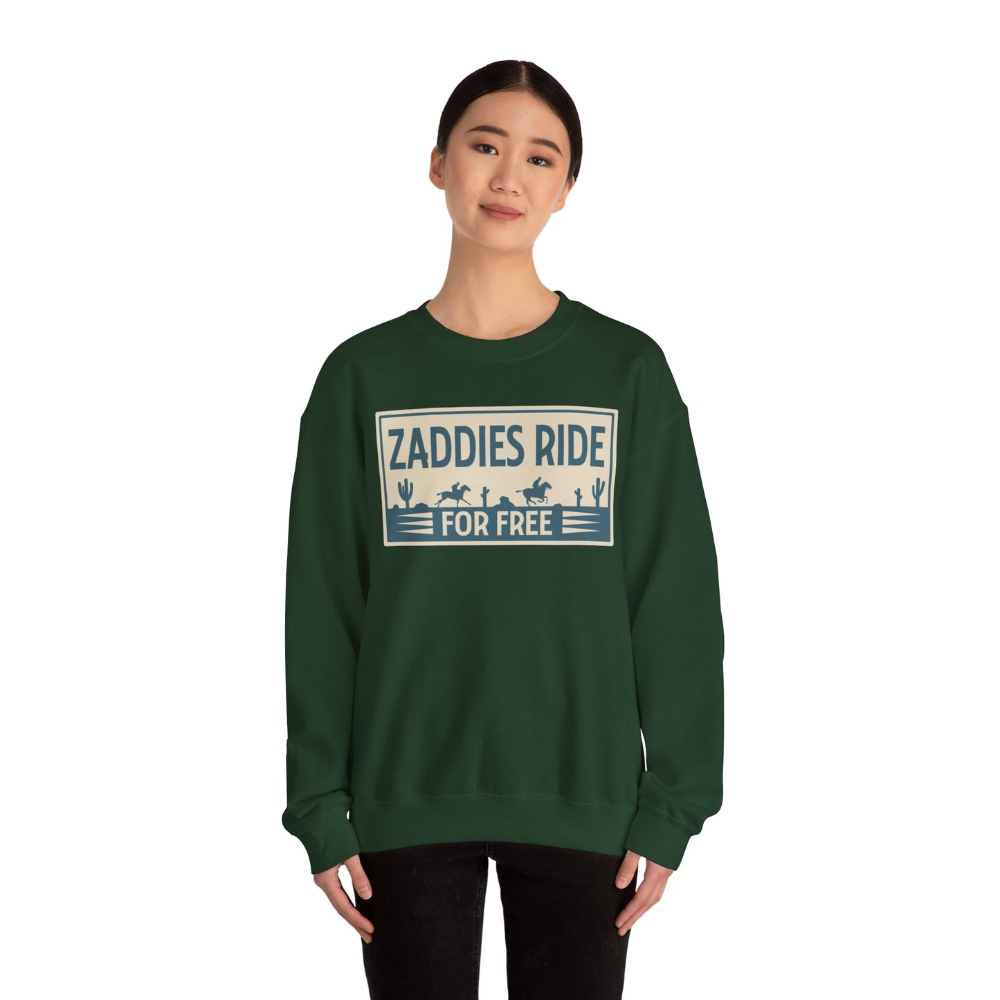 Zaddies Ride For Free - Unisex Heavy Blend™ Crewneck Sweatshirt