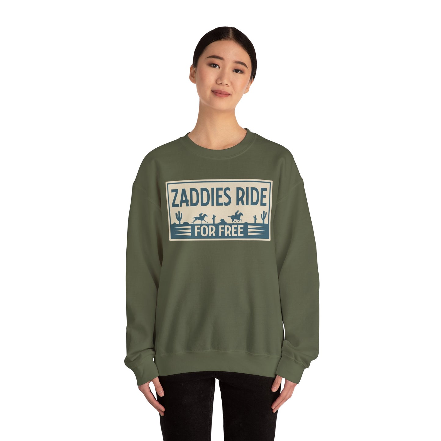 Zaddies Ride For Free - Unisex Heavy Blend™ Crewneck Sweatshirt