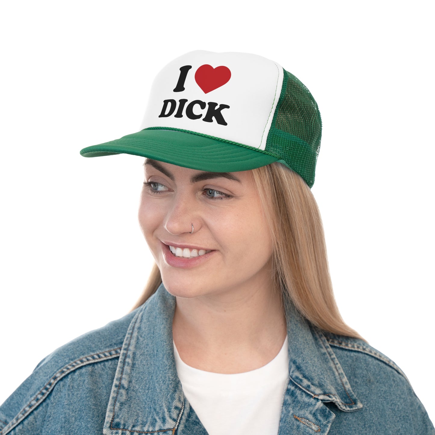 I Heart Dick - Funny Trucker Caps