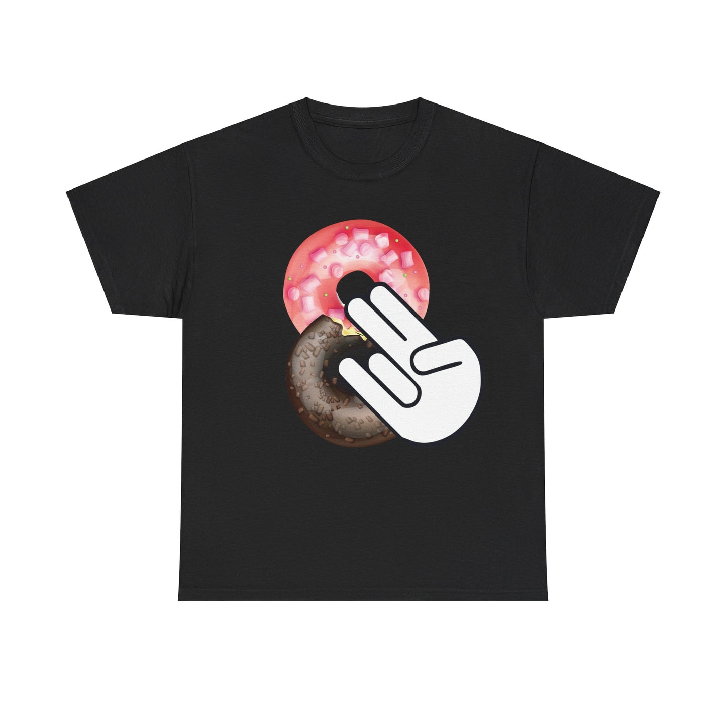 Two In The Pink One In The Stink Doughnuts - Funny Unisex Heavy Cotton Tee