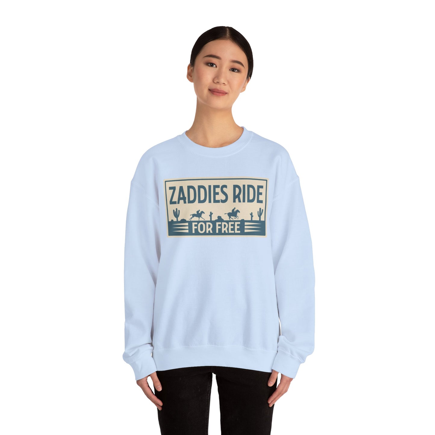 Zaddies Ride For Free - Unisex Heavy Blend™ Crewneck Sweatshirt