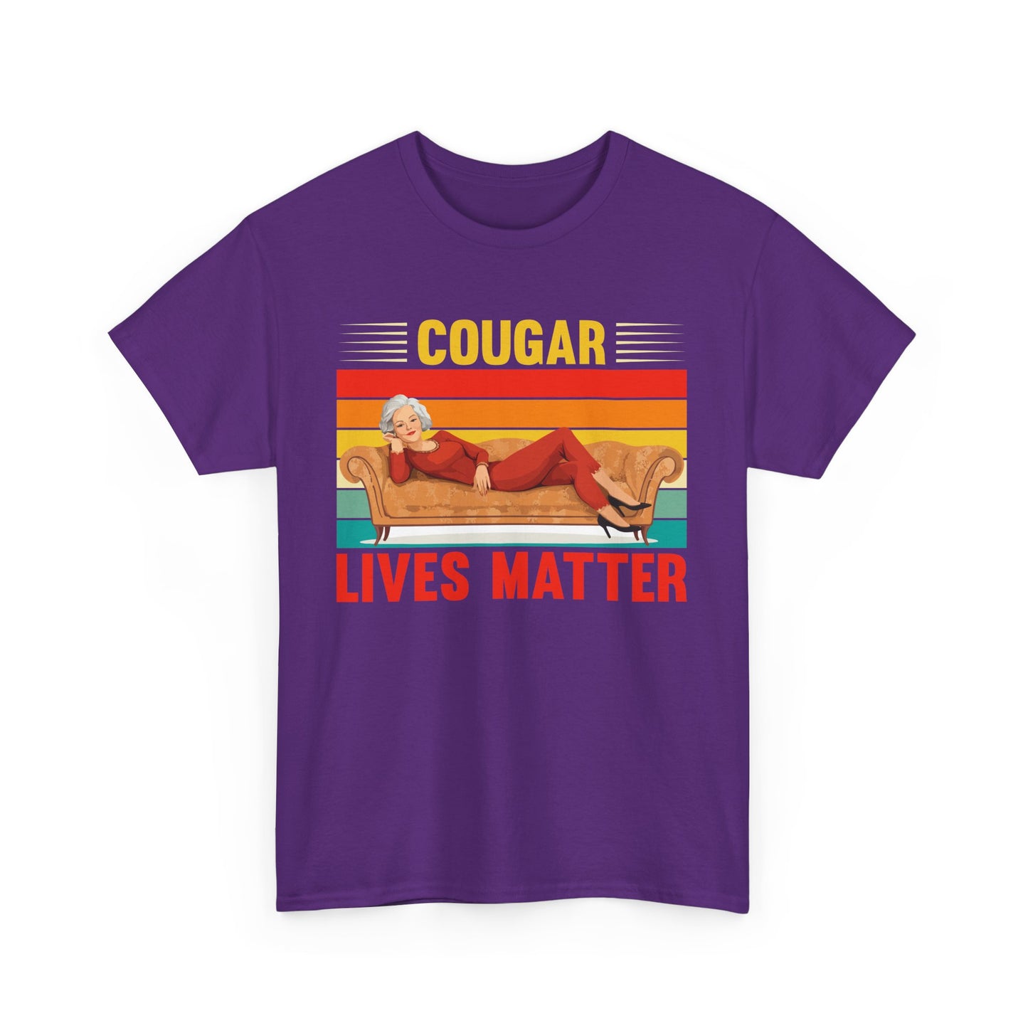Cougar Lives Matter - Unisex Heavy Cotton Tee