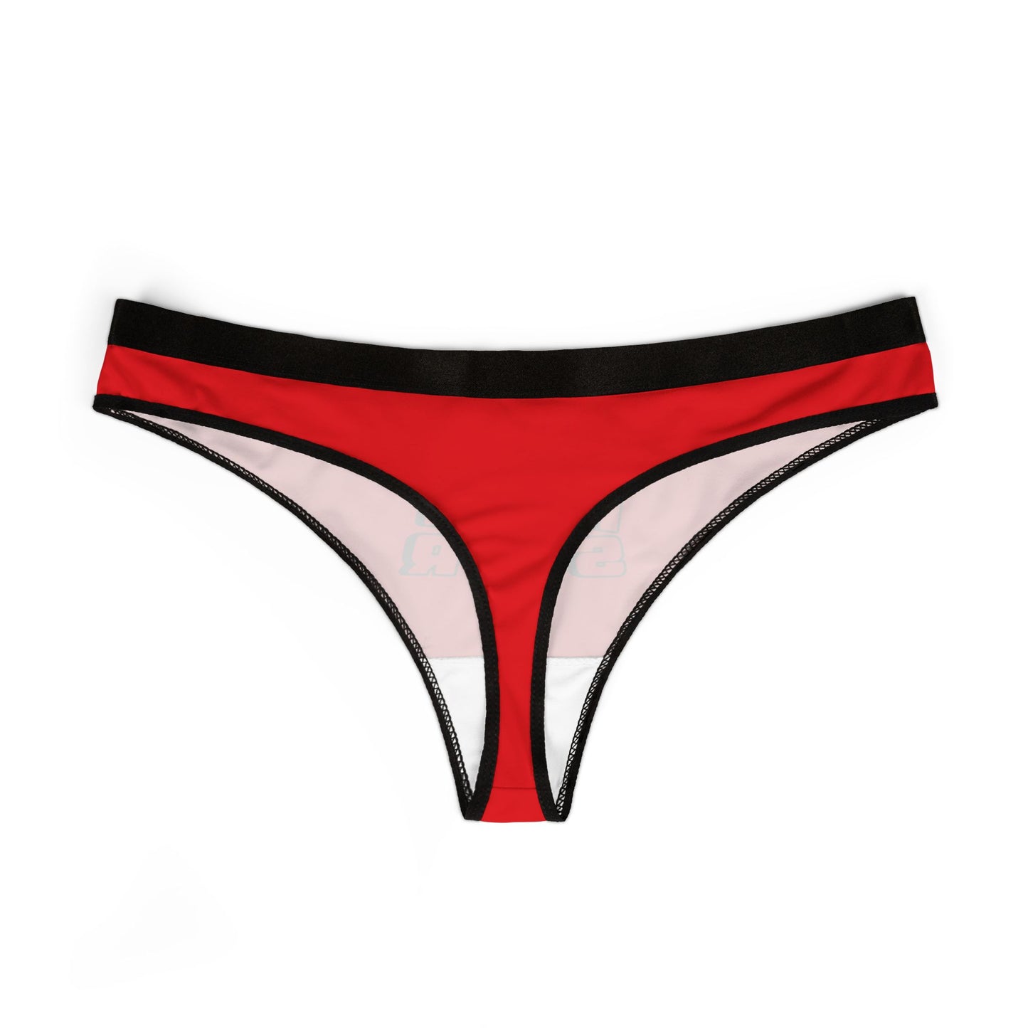 I Fuck Like A Muthafucking Pornstar - Red - Women's Thongs (AOP)