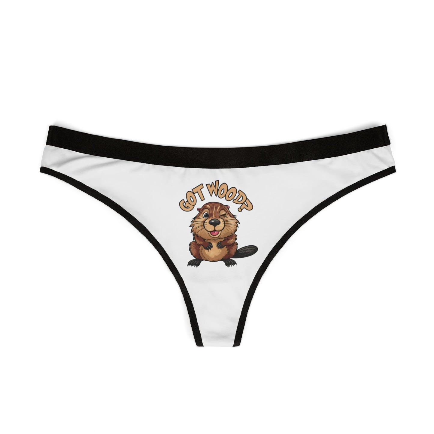 Got Wood? - White - Women's Thongs (AOP)
