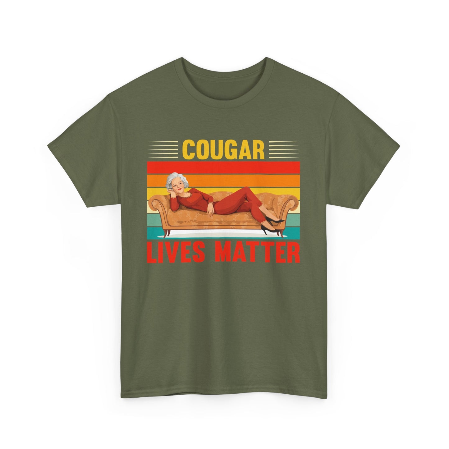 Cougar Lives Matter - Unisex Heavy Cotton Tee