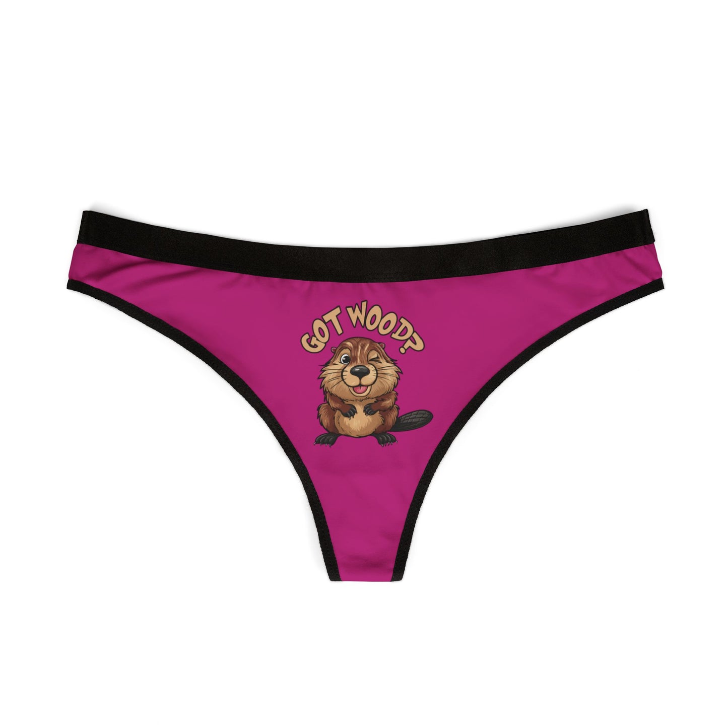 Got Wood? - Pink - Women's Thongs (AOP)