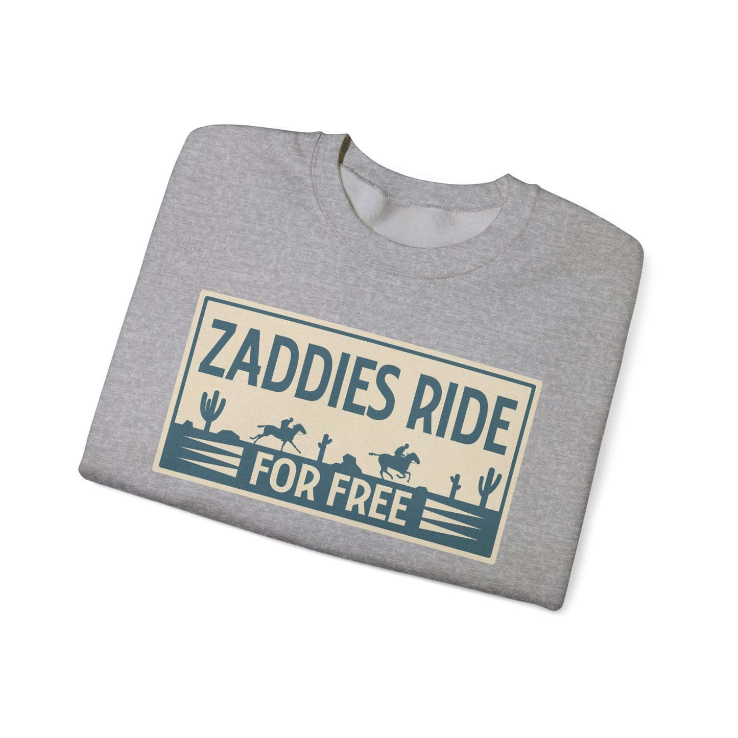 Zaddies Ride For Free - Unisex Heavy Blend™ Crewneck Sweatshirt