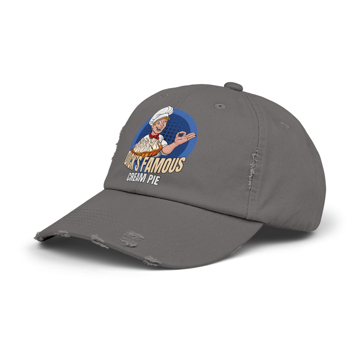 Dick's Famous Cream Pie - Funny Unisex Distressed Cap