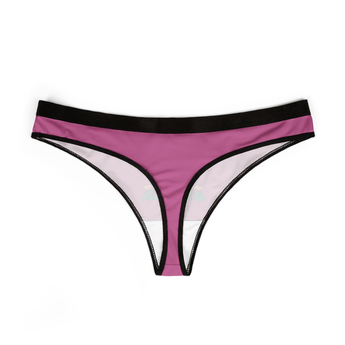 Moister Than An Oyster - Light Pink - Women's Thongs (AOP)