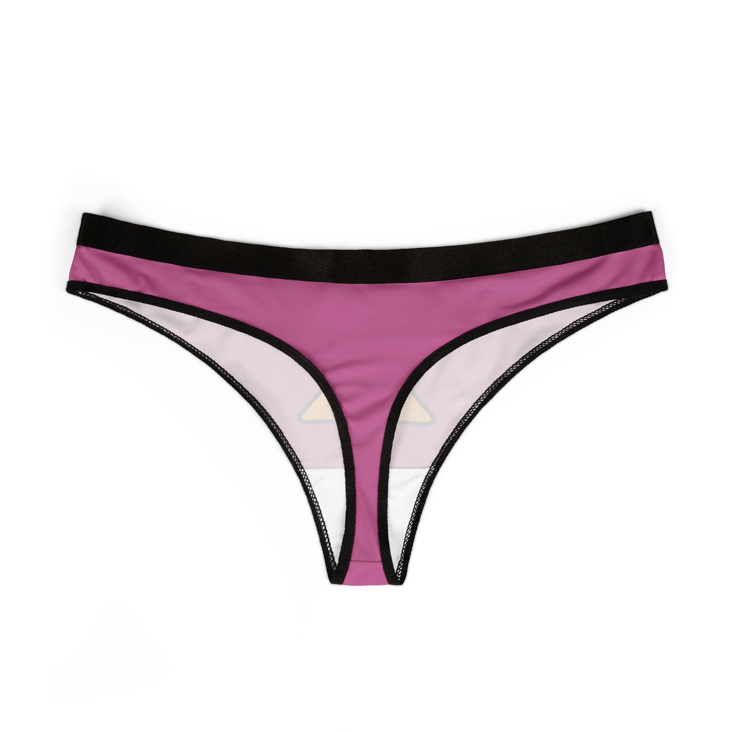 Caution Slippery When Wet - Light Pink - Women's Thongs (AOP)