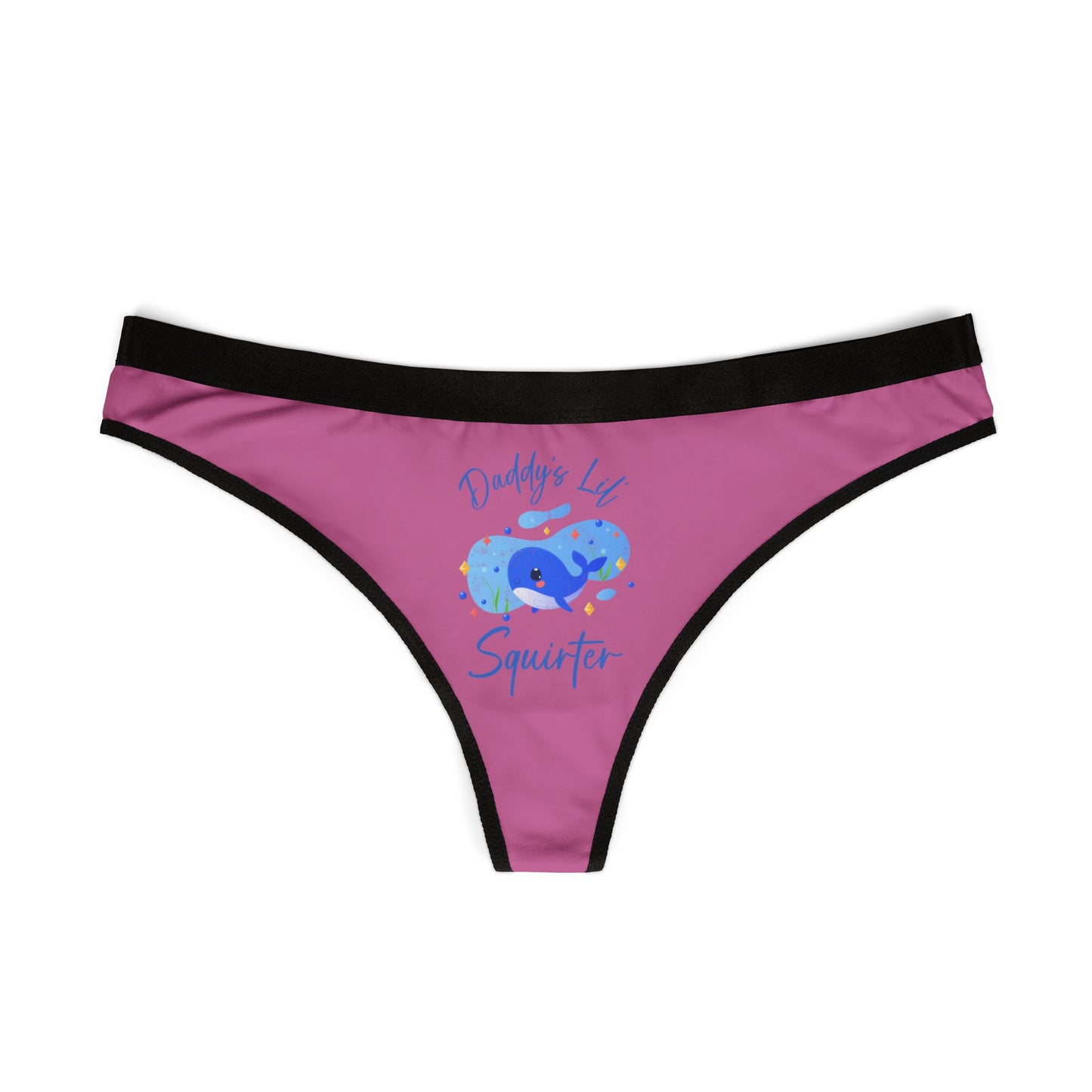 Daddy's Lil Squirter - Light Pink - Women's Thongs (AOP)