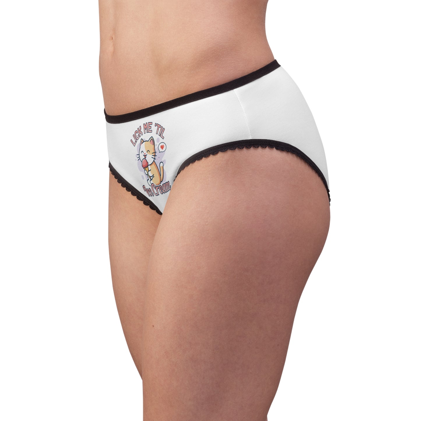 Lick Me Till Ice Cream - Women's Briefs (AOP)