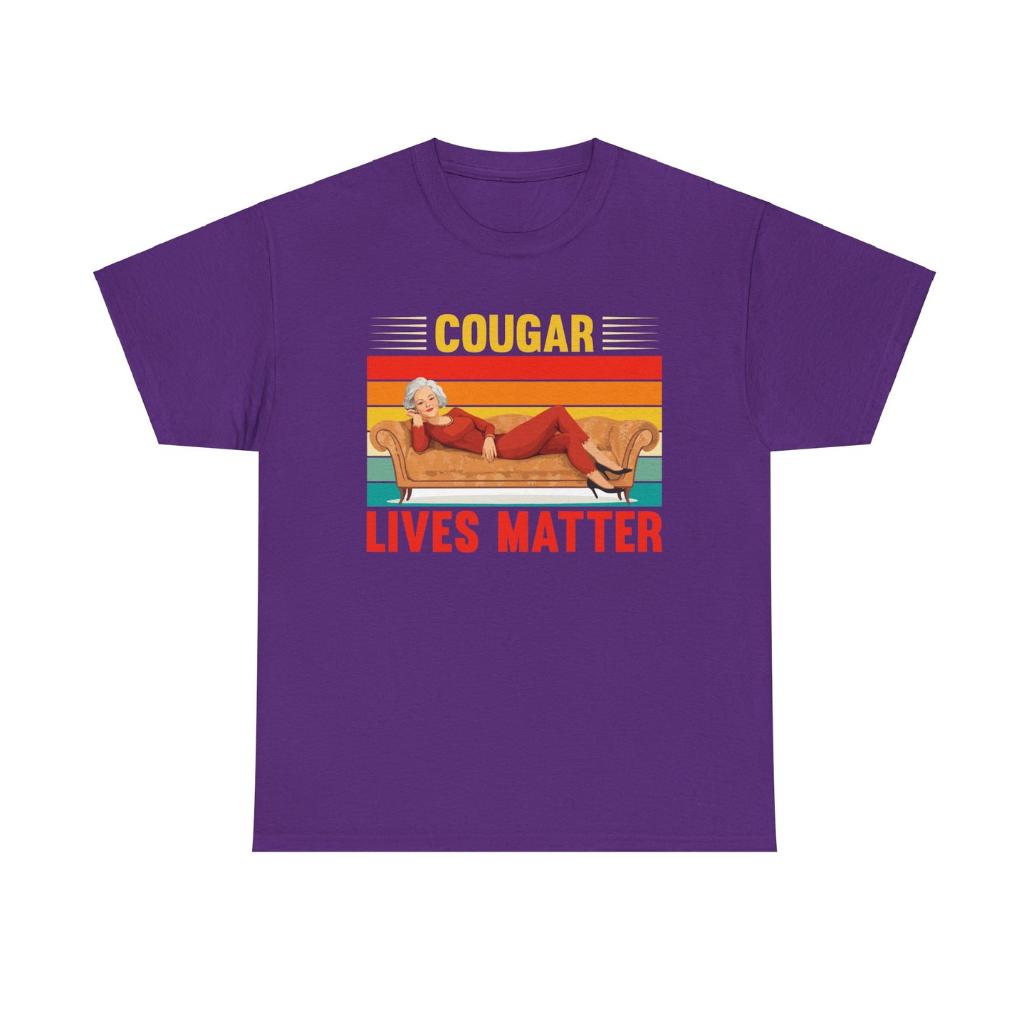 Cougar Lives Matter - Unisex Heavy Cotton Tee