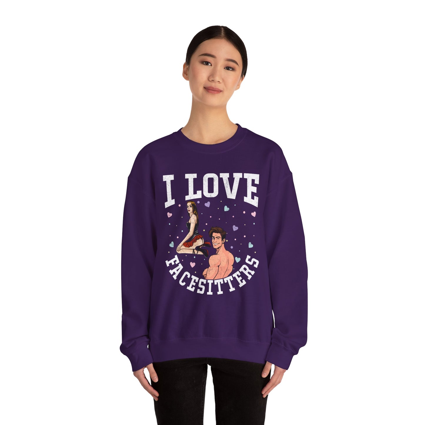 I Love Facesitters - Unisex Heavy Blend™ Crewneck Sweatshirt