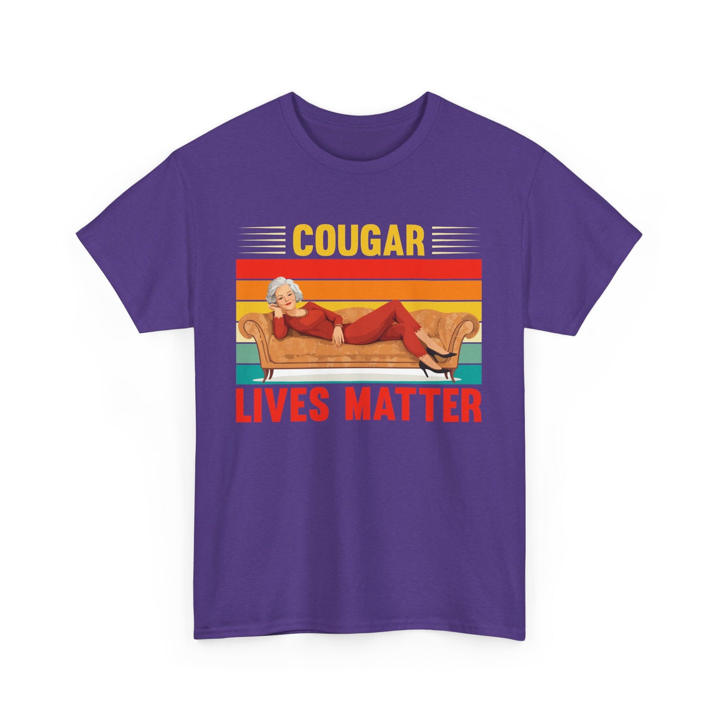 Cougar Lives Matter - Unisex Heavy Cotton Tee