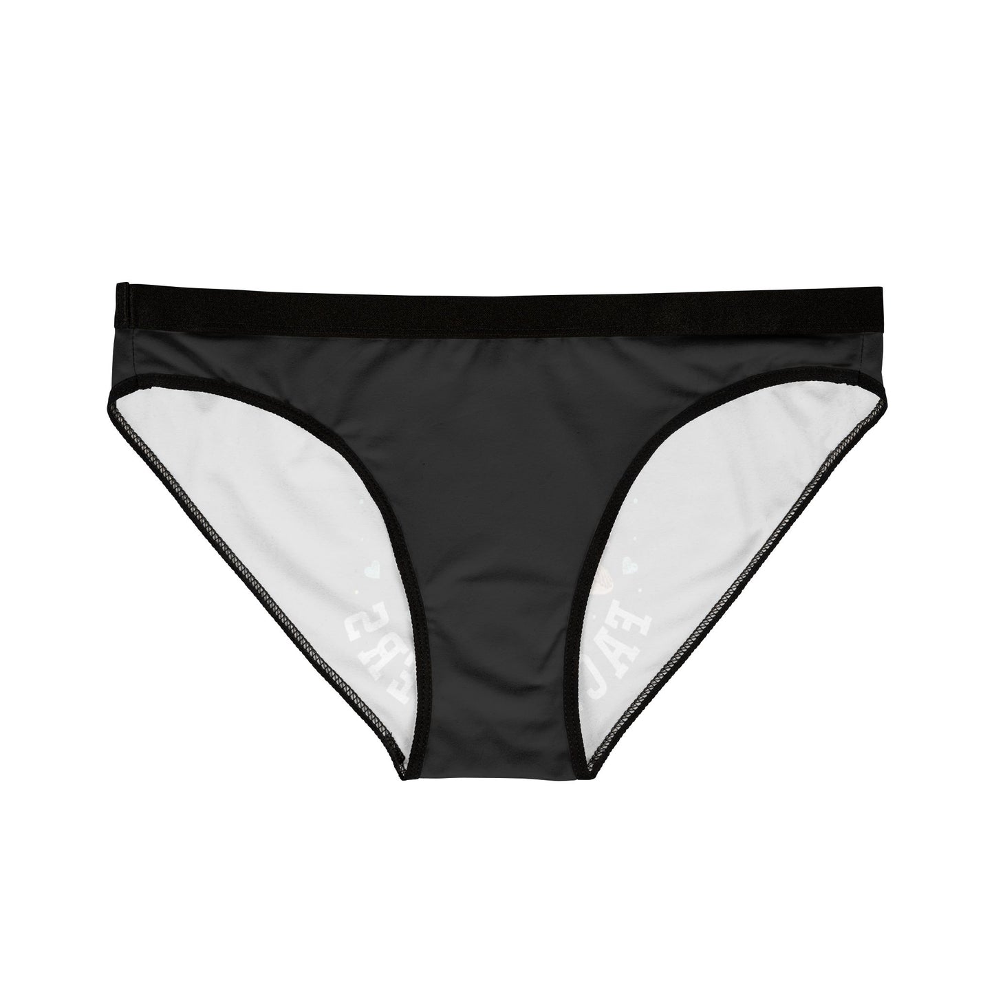 I Love Facesitters - Black - Rear - Women's Underwear (AOP)