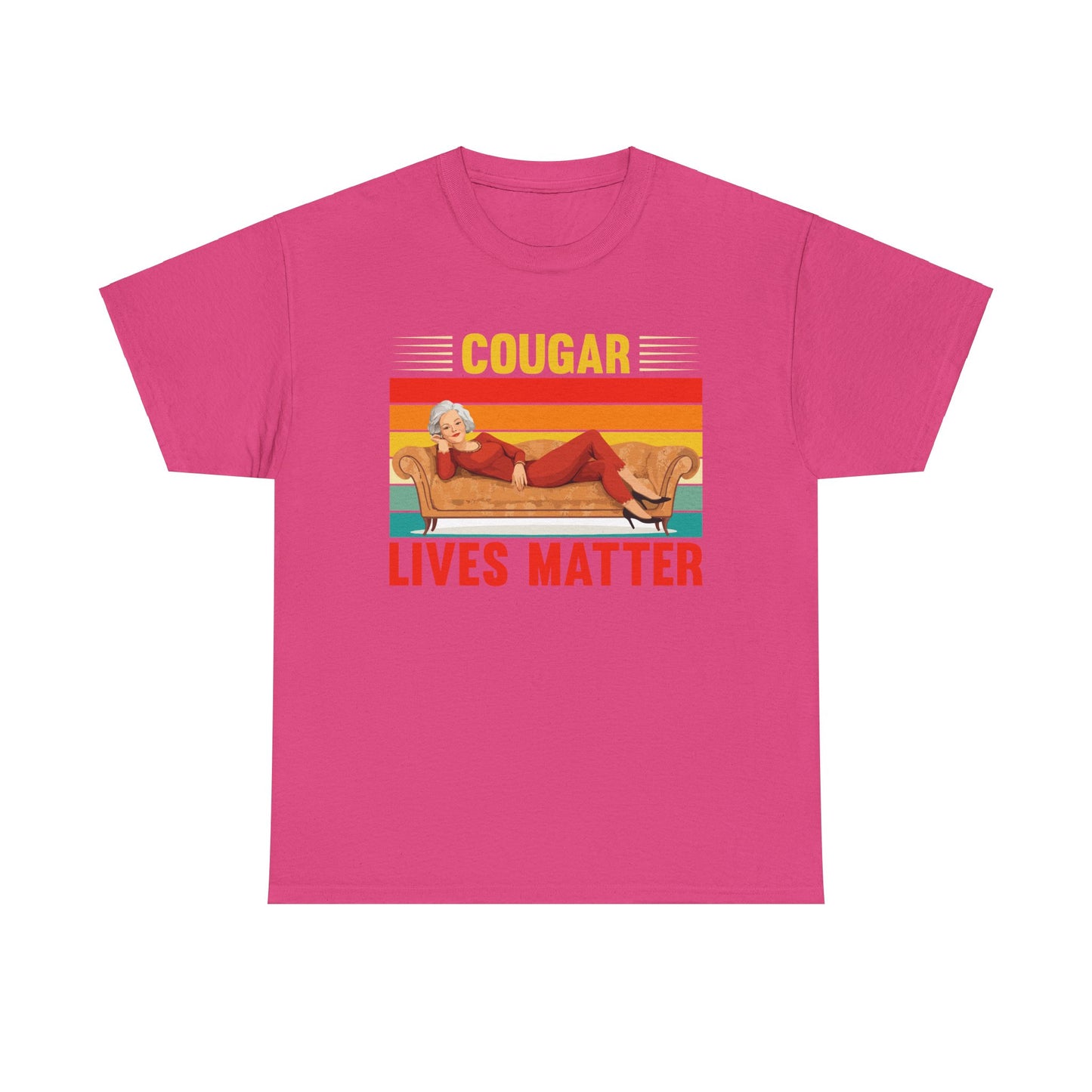 Cougar Lives Matter - Unisex Heavy Cotton Tee