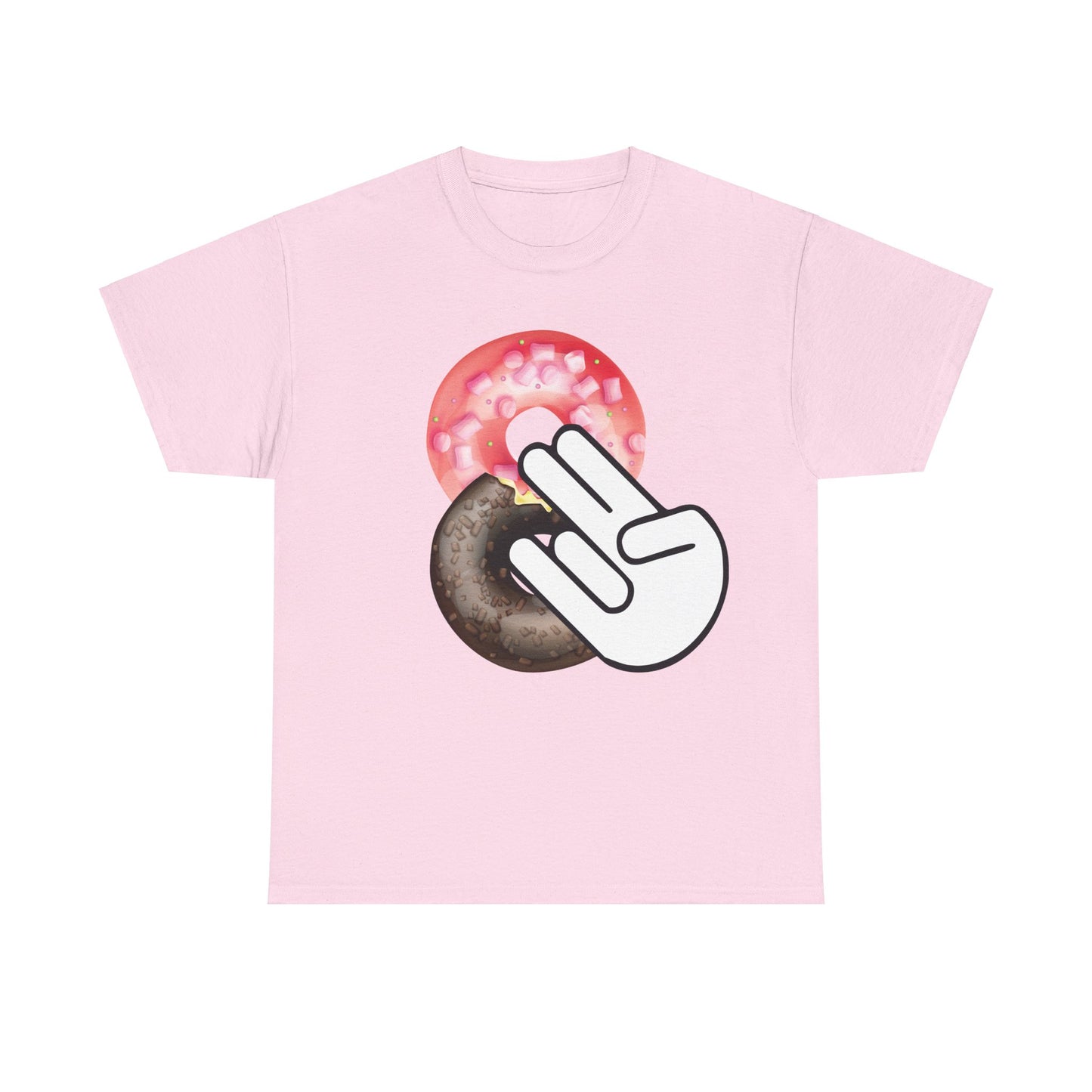 Two In The Pink One In The Stink Doughnuts - Funny Unisex Heavy Cotton Tee