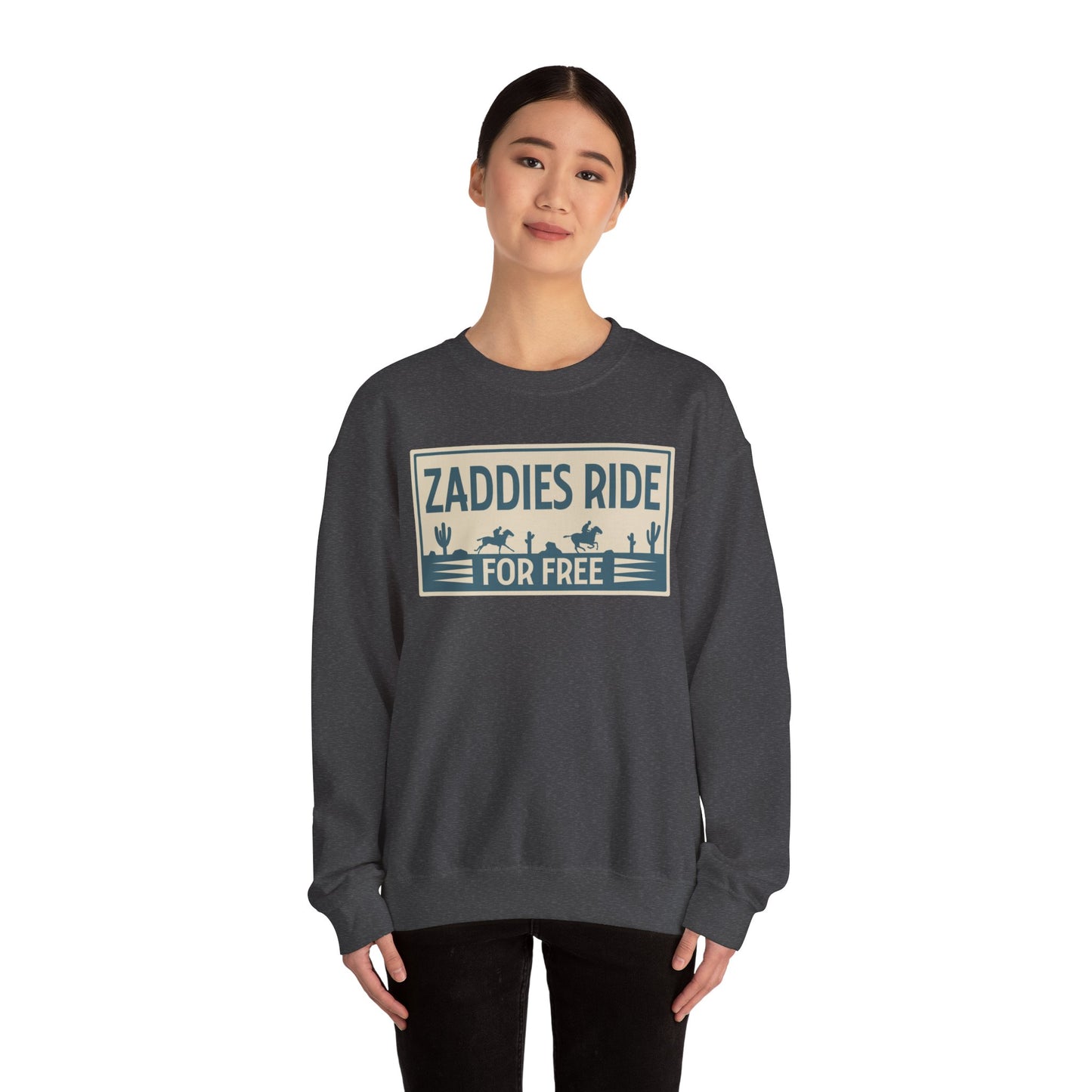 Zaddies Ride For Free - Unisex Heavy Blend™ Crewneck Sweatshirt