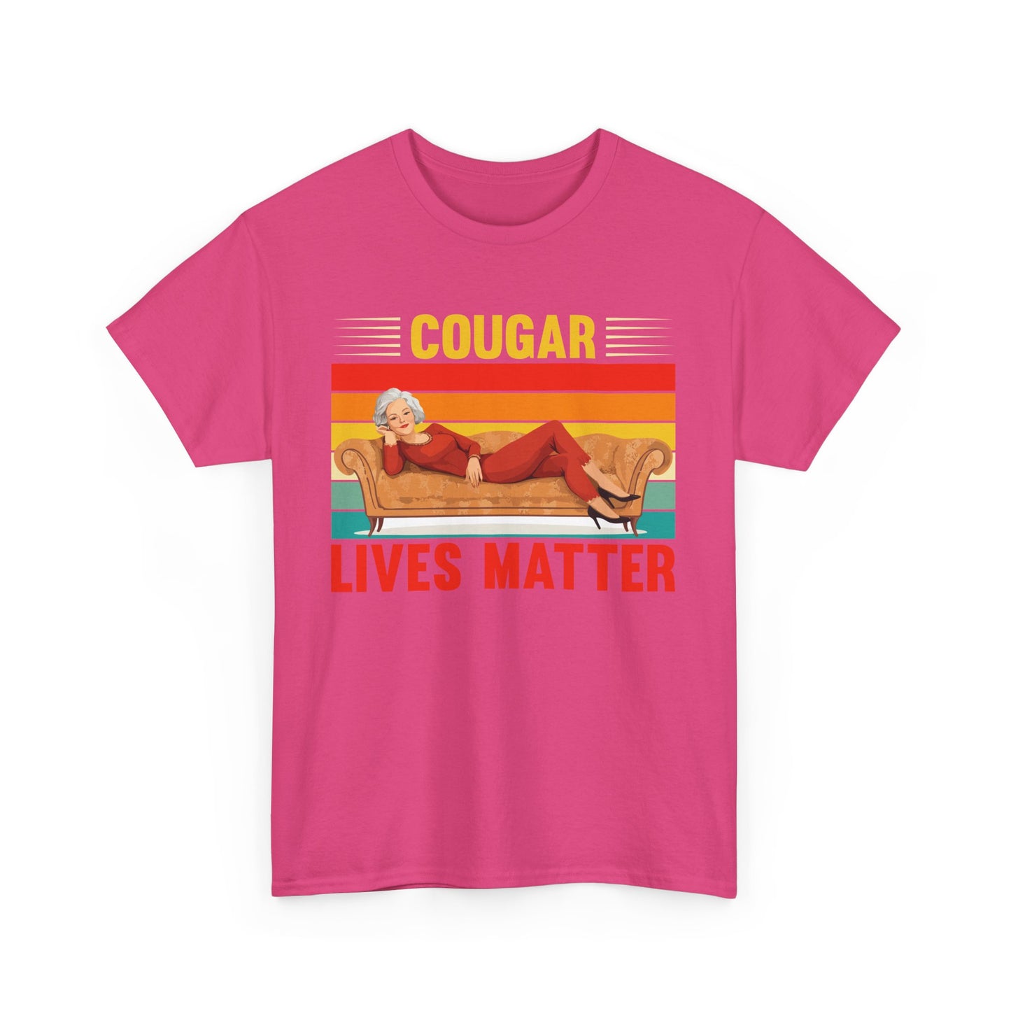 Cougar Lives Matter - Unisex Heavy Cotton Tee