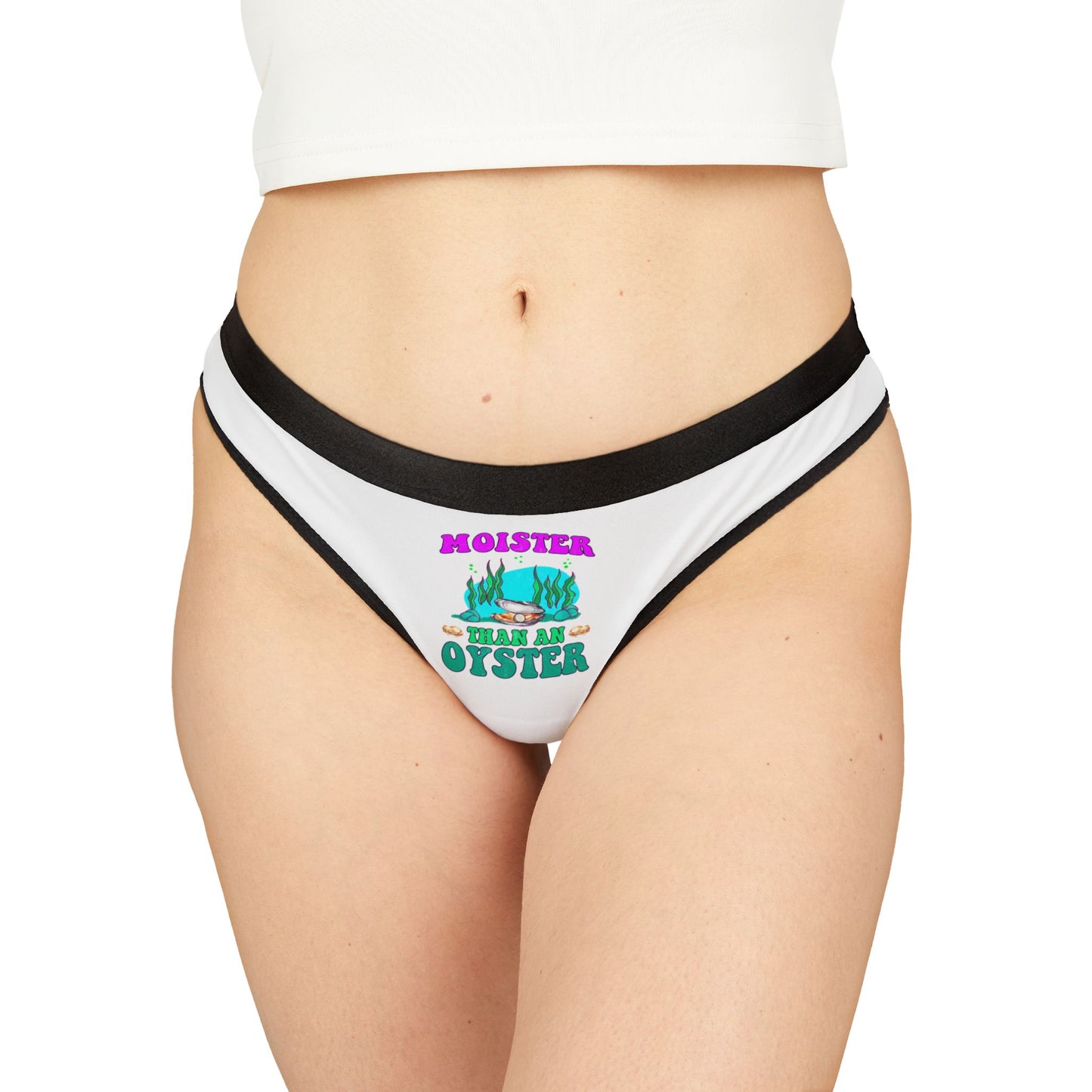 Moister Than An Oyster - Women's Thongs (AOP)