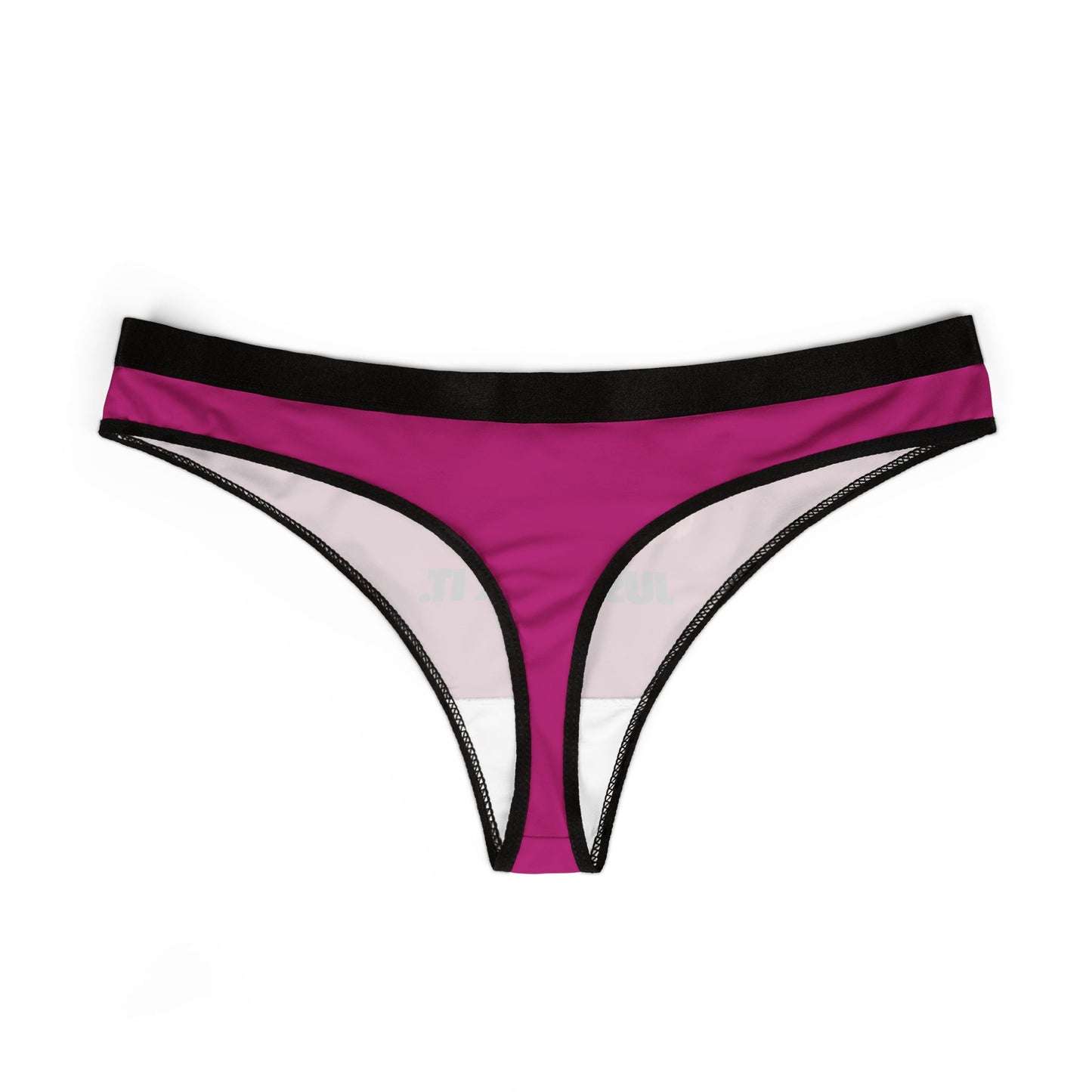 Just Lick It - Pink - Women's Thongs (AOP)