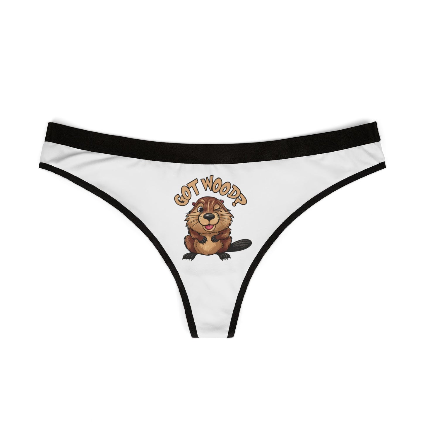 Got Wood? - White - Women's Thongs (AOP)