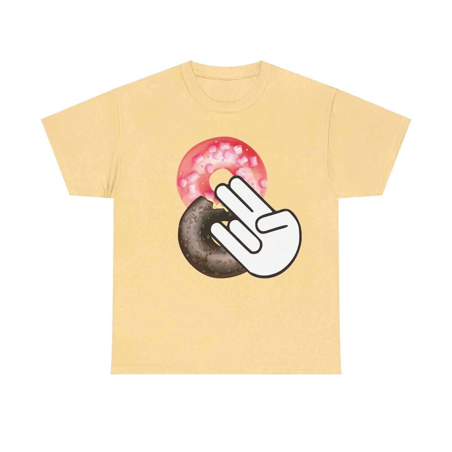 Two In The Pink One In The Stink Doughnuts - Funny Unisex Heavy Cotton Tee