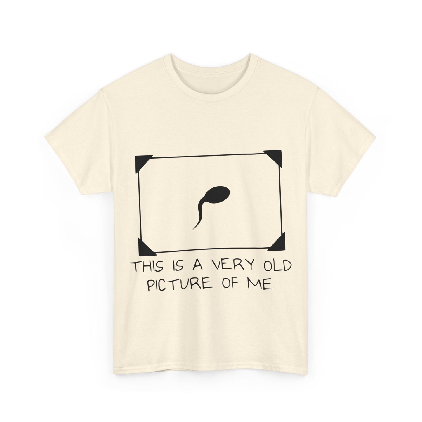 This Is A Very Old Picture Of Me - Funny Unisex Heavy Cotton Tee