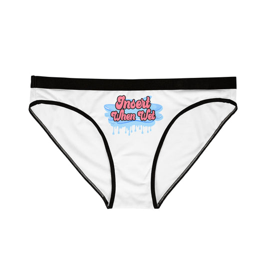 Insert When Wet - White - Women's Underwear (AOP)