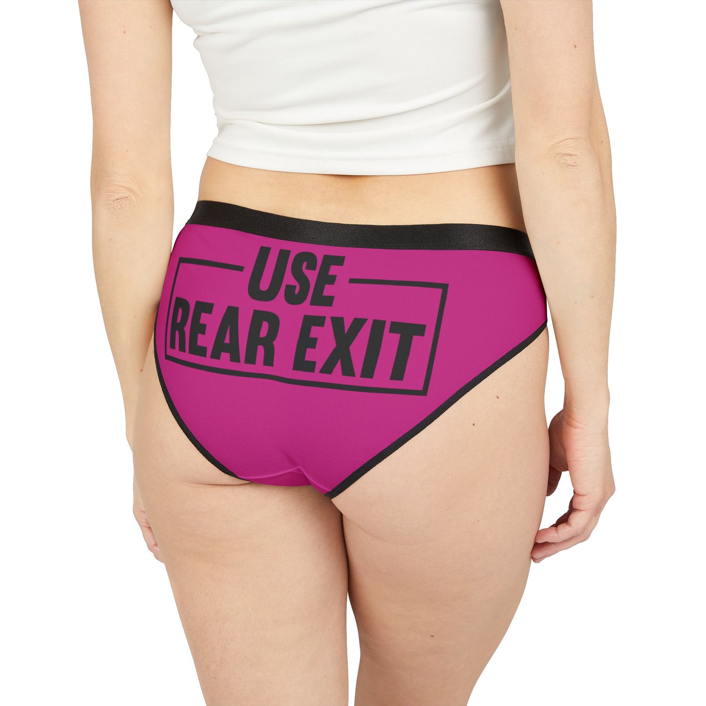 Use Rear Exit - Pink - Women's Underwear (AOP)
