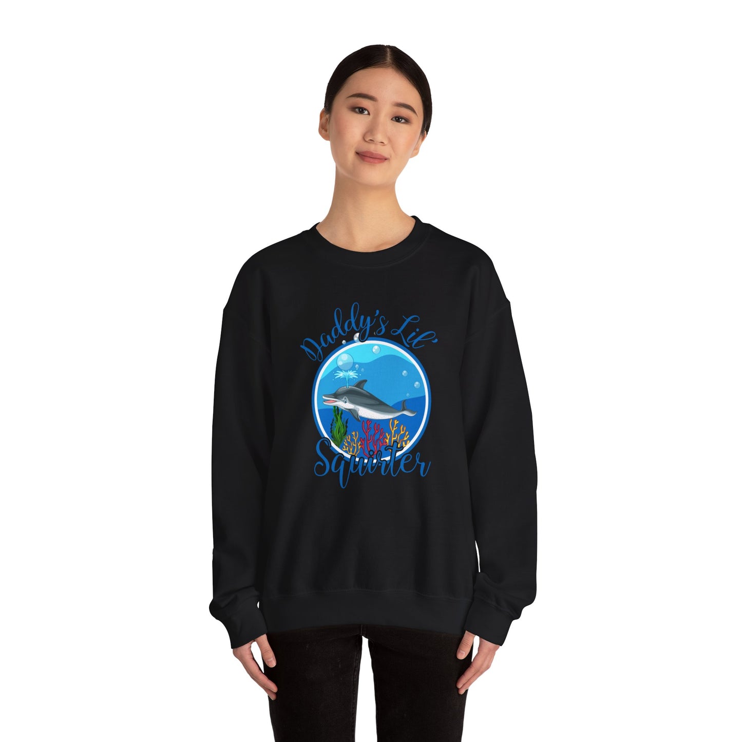 Daddy's Lil' Squirter - Unisex Heavy Blend™ Crewneck Sweatshirt