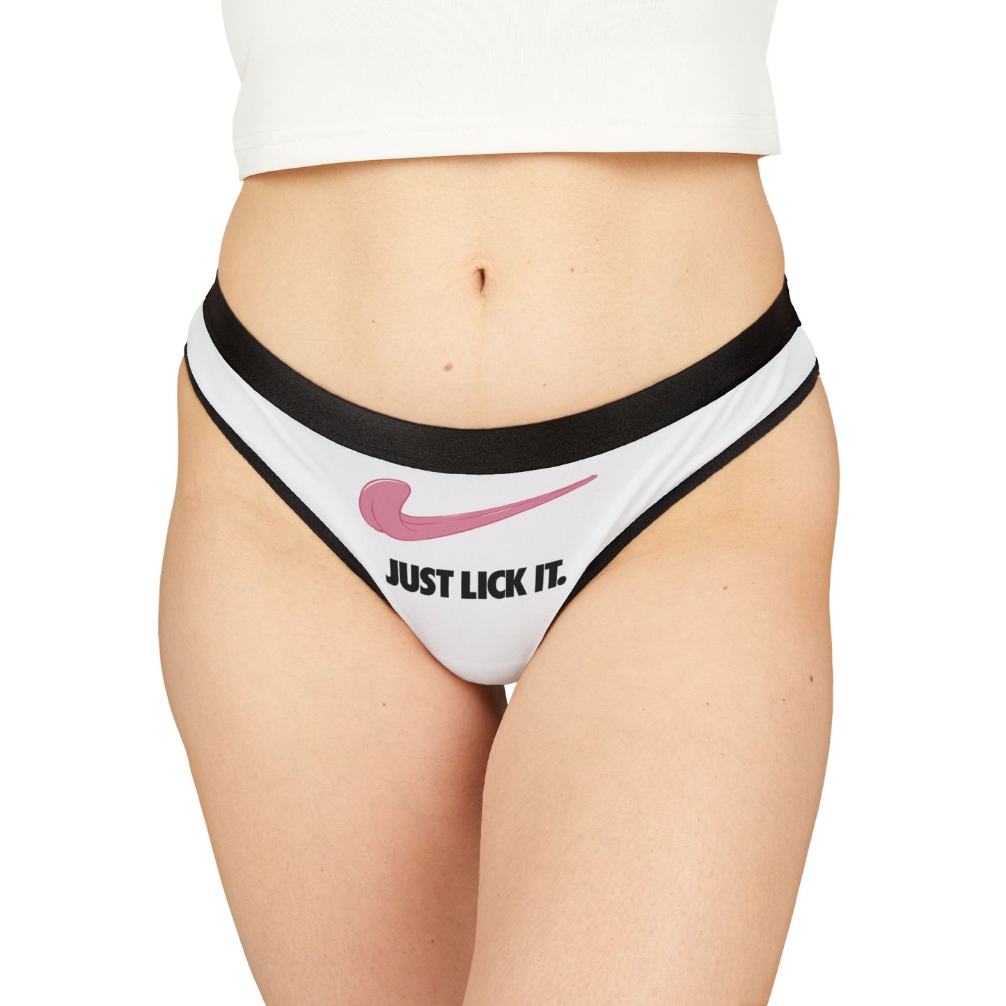 Just Lick It - Women's Thongs (AOP)