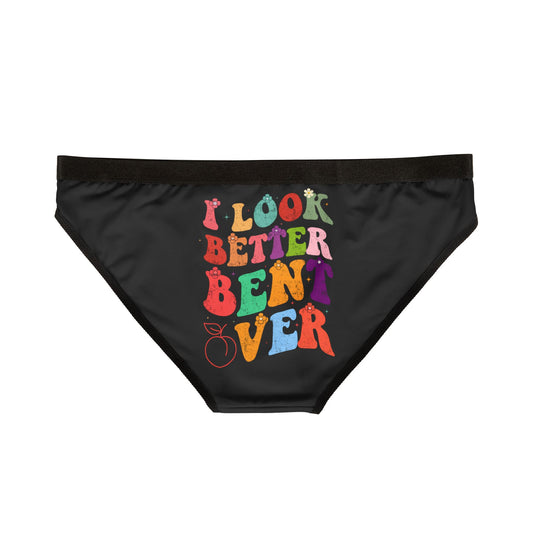 I Look Better Bent Over - Black - Women's Underwear (AOP)