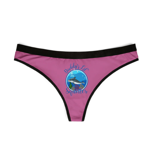 Daddy's Lil' Squirter - Light Pink - Women's Thongs (AOP)