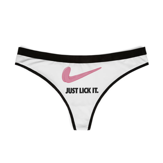 Just Lick It - Women's Thongs (AOP)