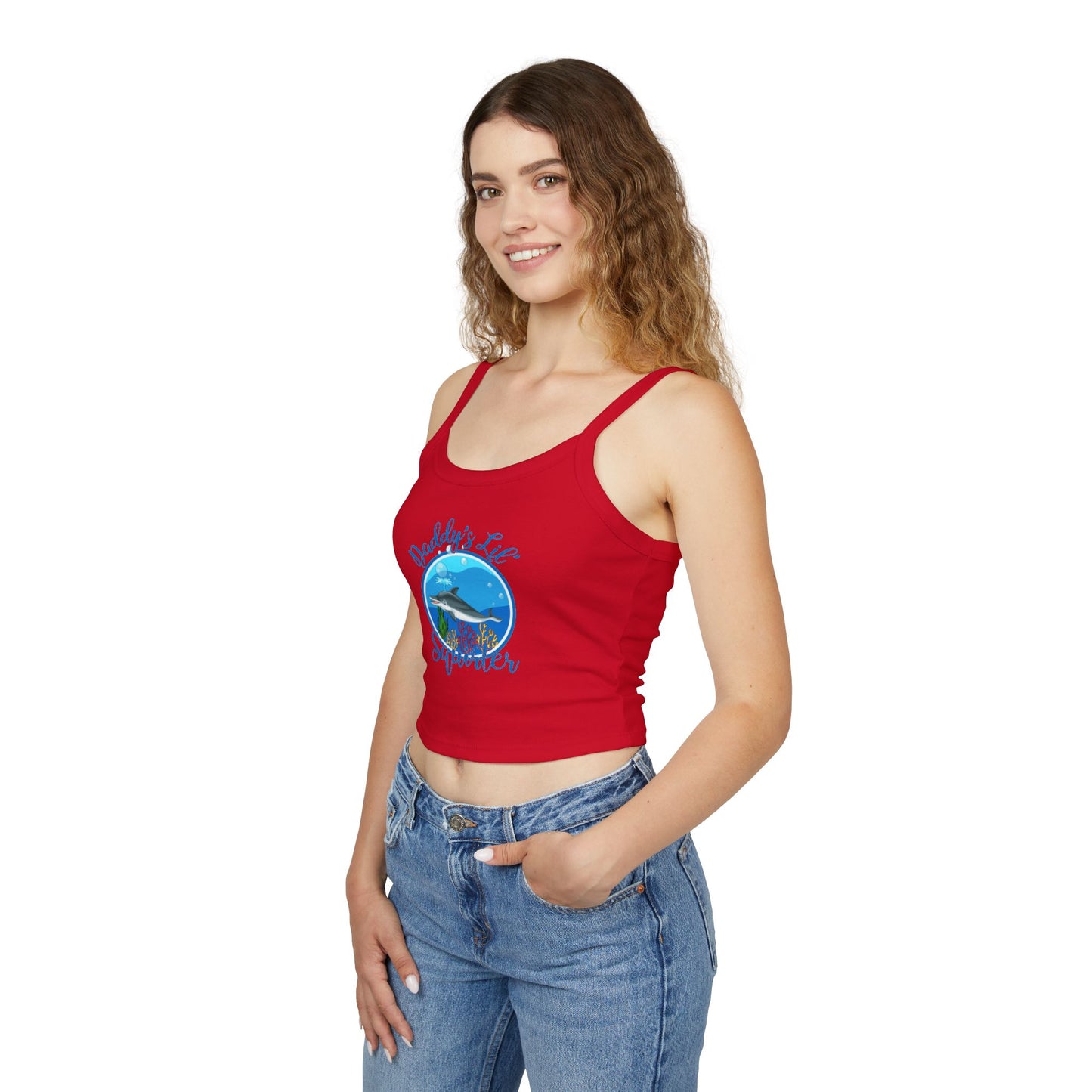 Daddy's Lil' Squirter - Women's Spaghetti Strap Tank Top