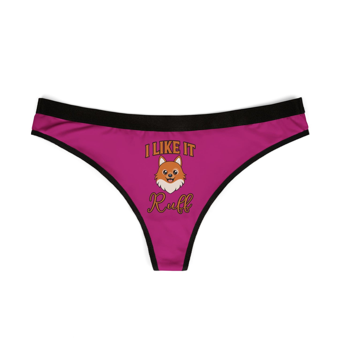 I Like It Ruff - Pink - Women's Thongs (AOP)