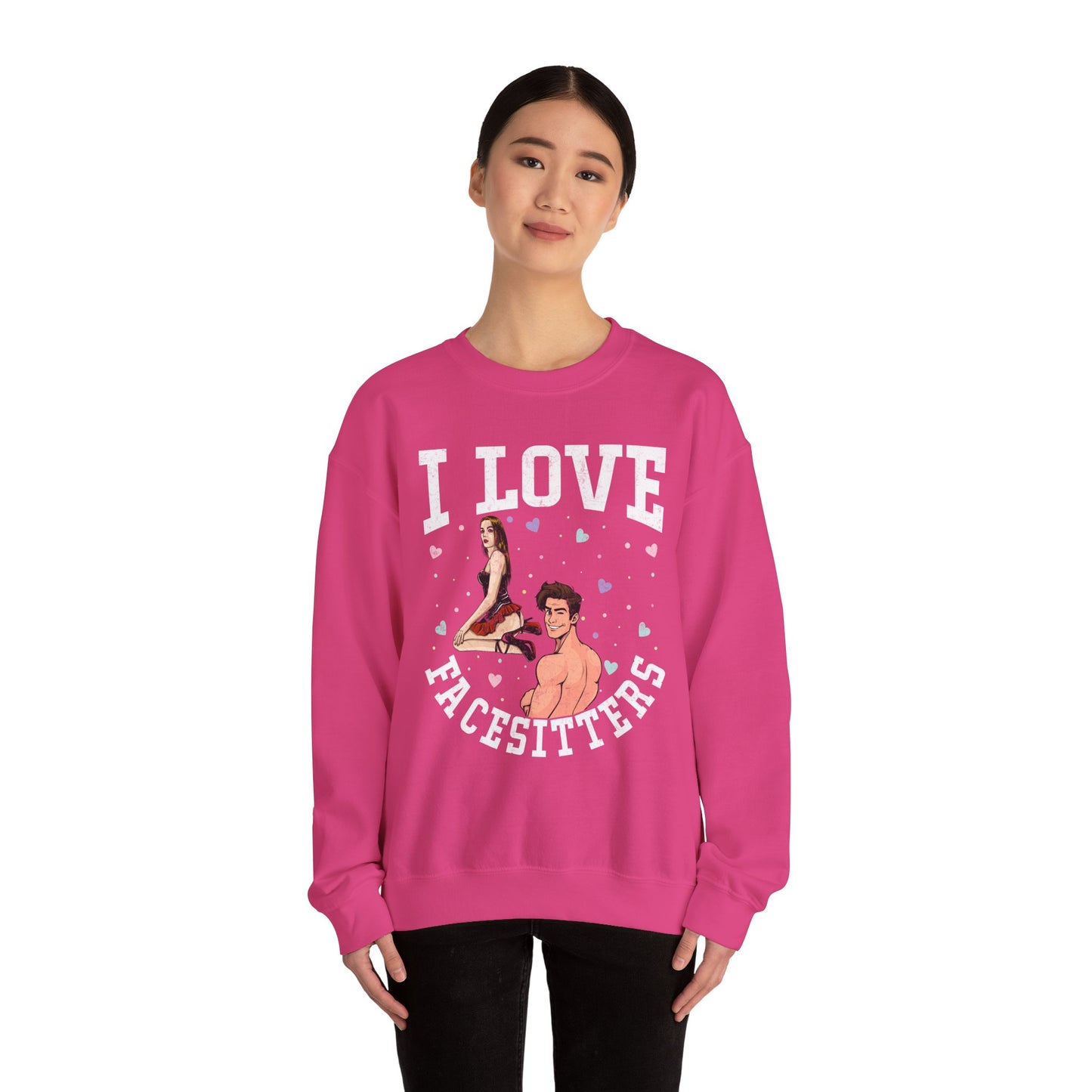 I Love Facesitters - Unisex Heavy Blend™ Crewneck Sweatshirt