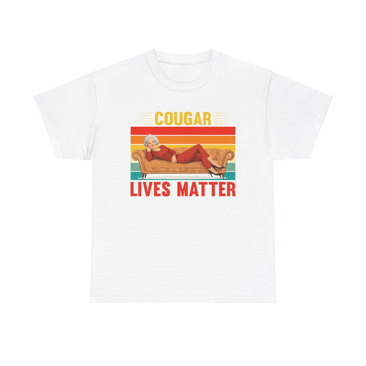 Cougar Lives Matter - Unisex Heavy Cotton Tee