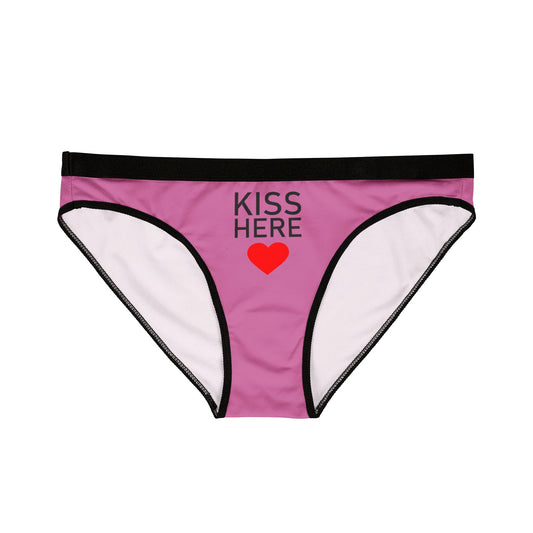 Kiss Here - Light Pink - Women's Underwear (AOP)