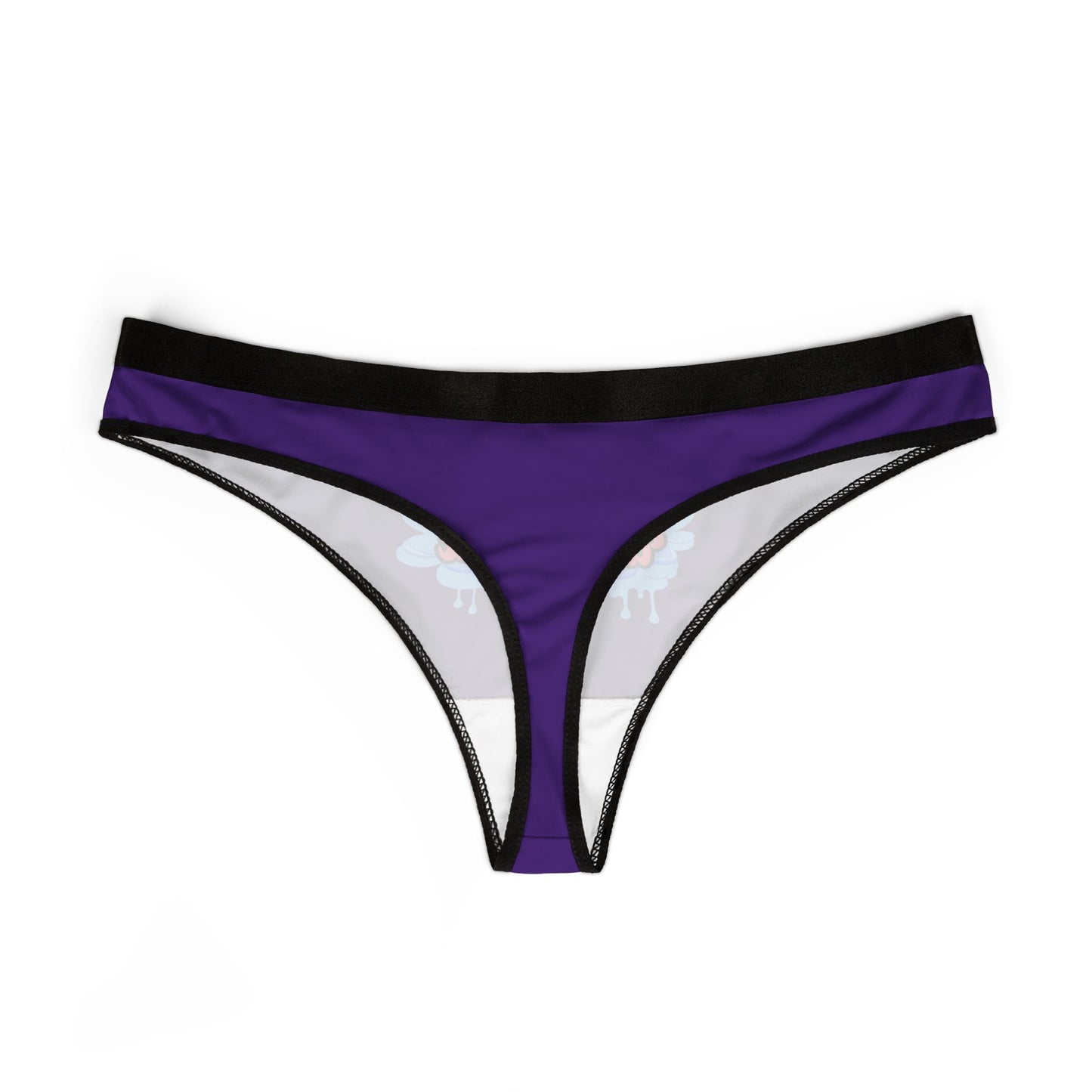 Insert When Wet - Purple - Women's Thongs (AOP)