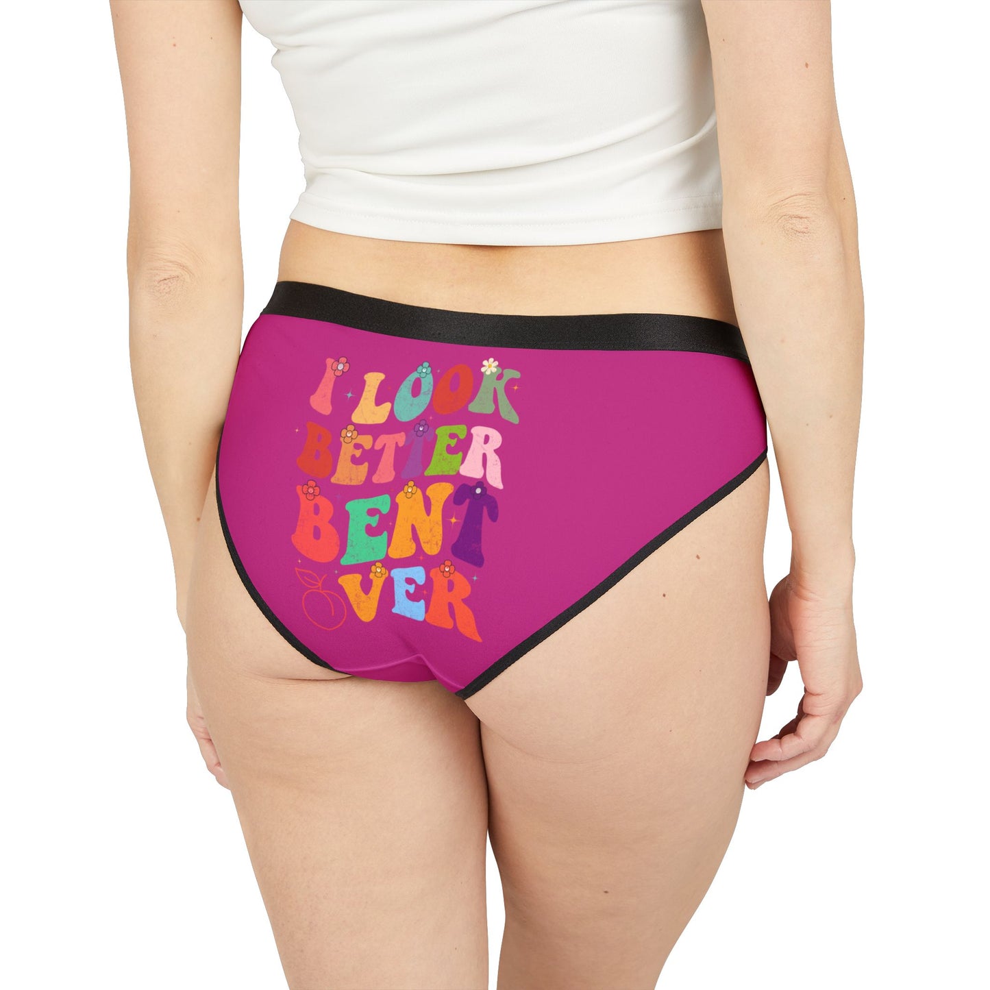 I Look Better Bent Over - Pink - Women's Underwear (AOP)
