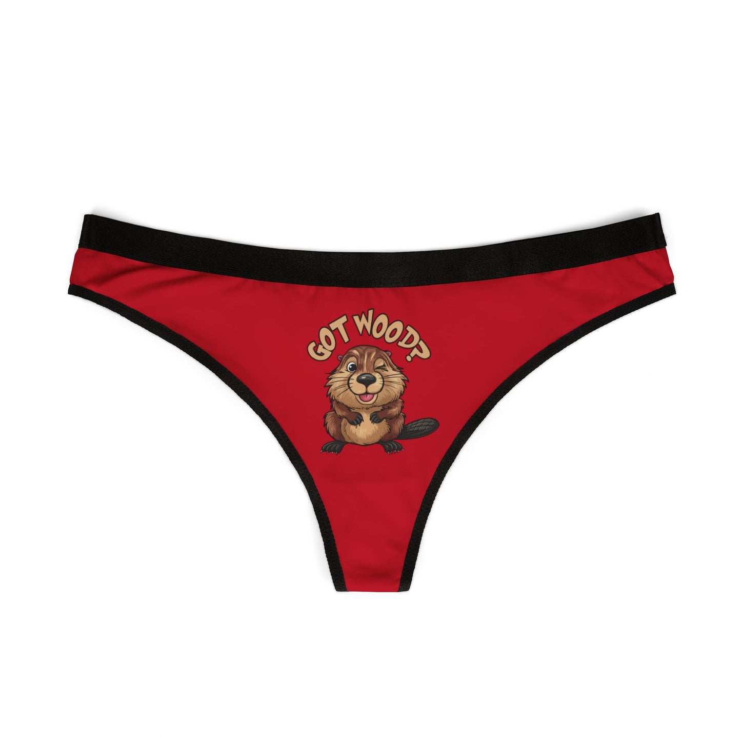 Got Wood? - Red - Women's Thongs (AOP)