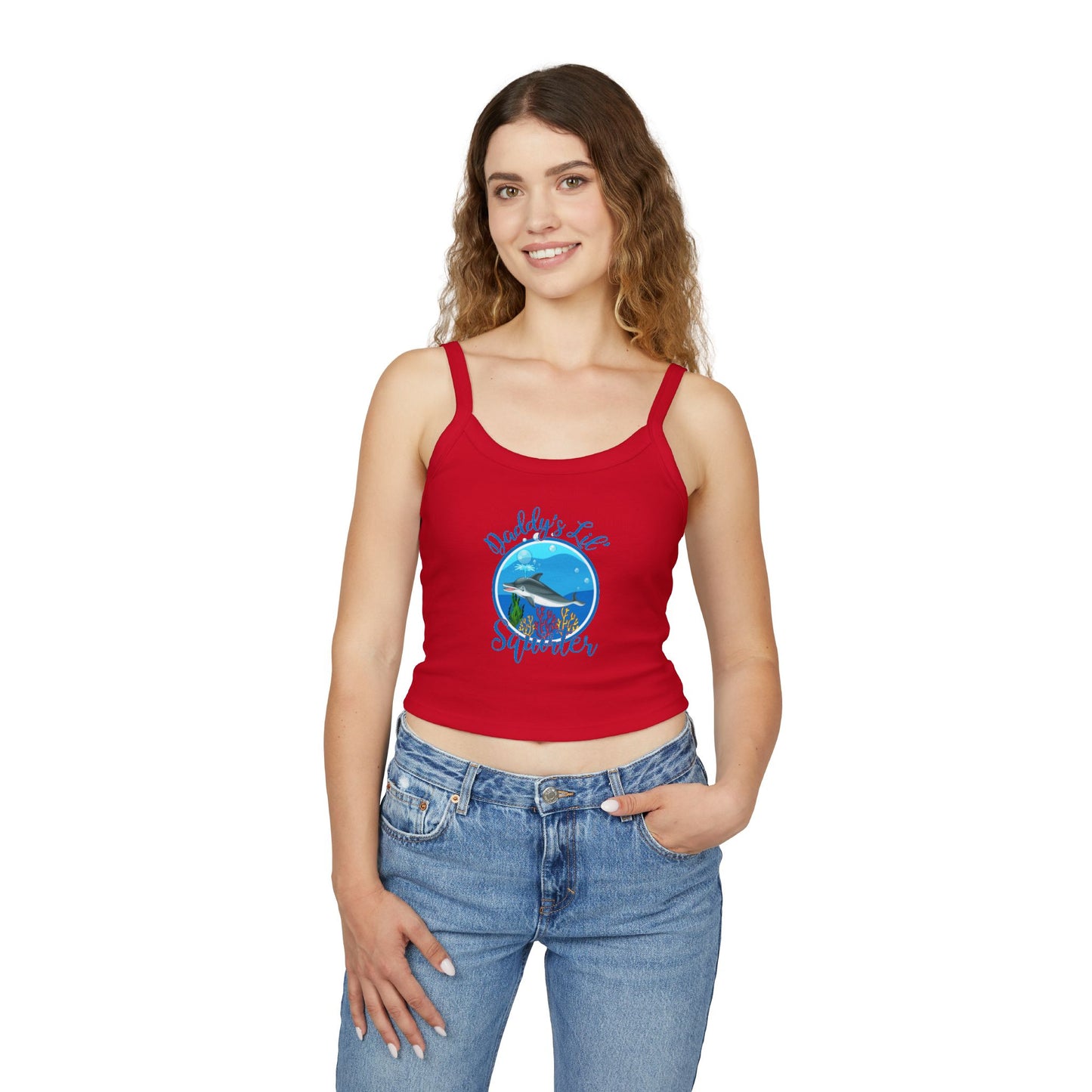Daddy's Lil' Squirter - Women's Spaghetti Strap Tank Top