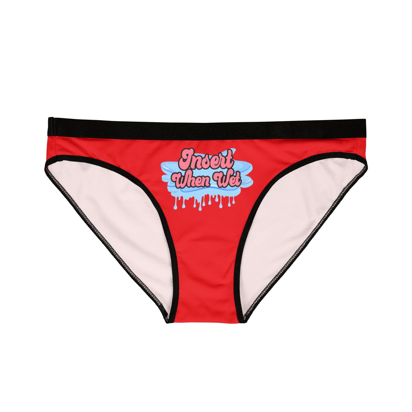 Insert When Wet - Red - Women's Underwear (AOP)